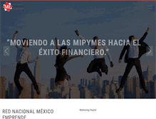 Tablet Screenshot of mexicoemprende.mx